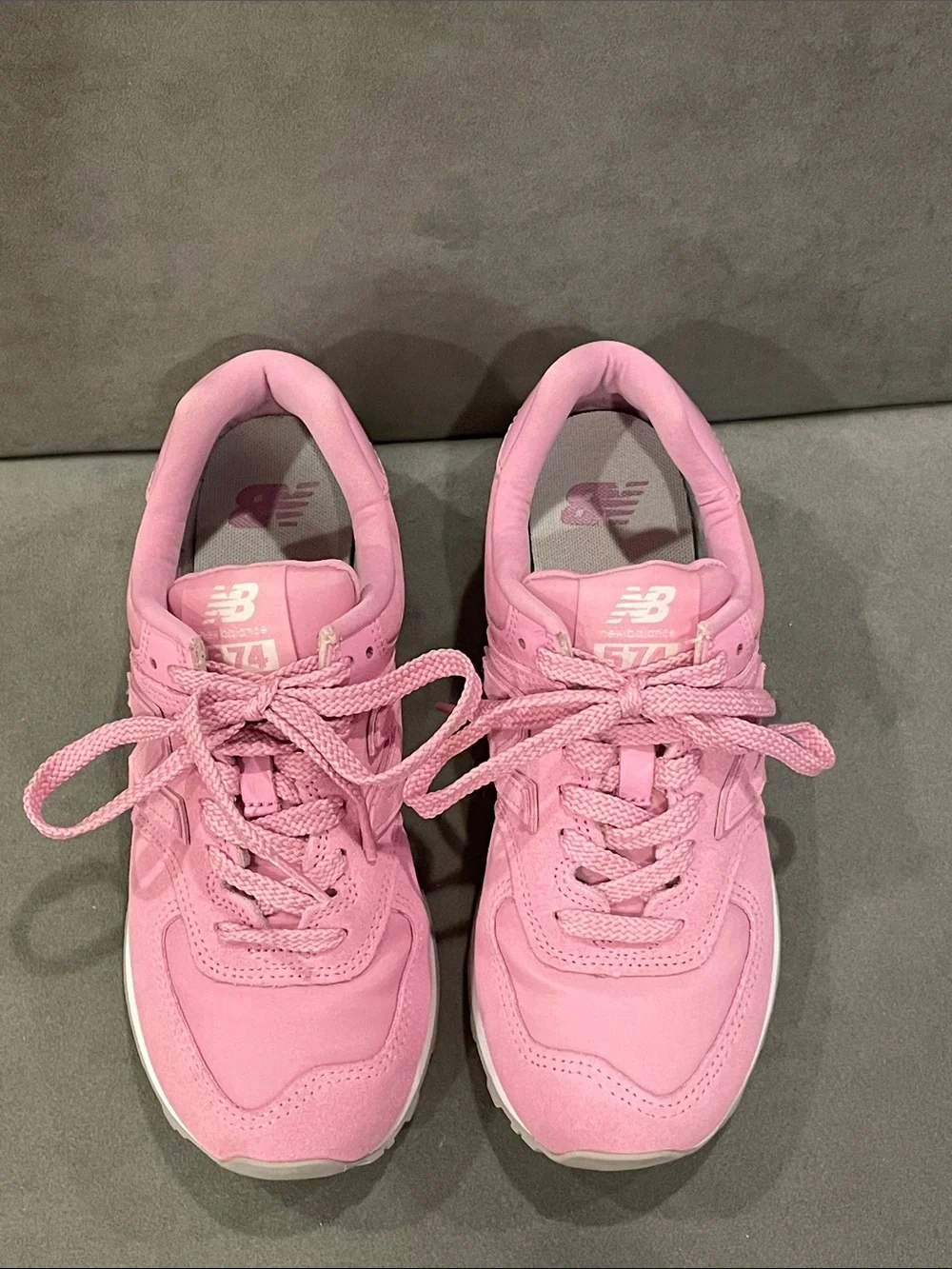 New Balance 574 Pink Sneakers Women’s 7.5 Encap Athletic Trainers Running Shoes